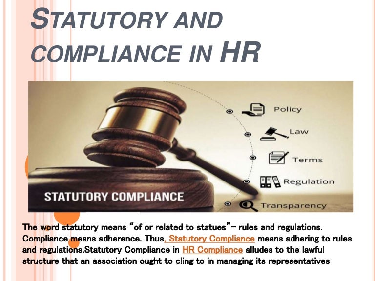 Statutory and compliance in hr