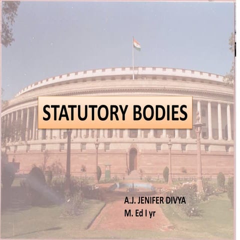 Statutory bodies