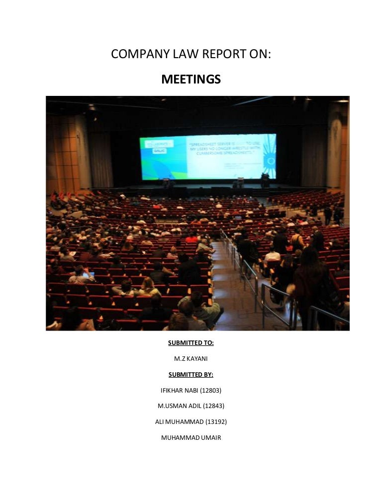 Statutory meeting of company