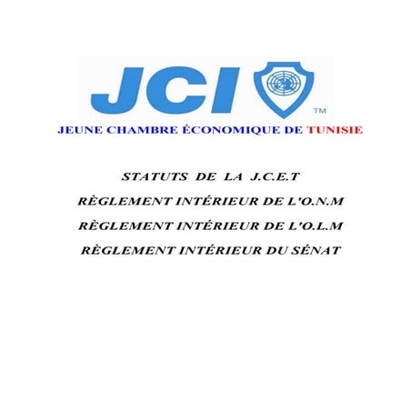 Statut de la Jci Tunisie 2011