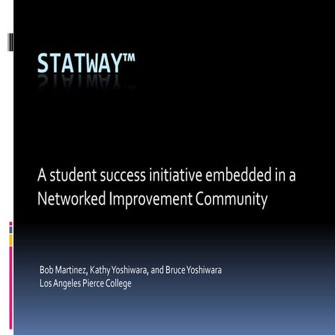 Statway laccd summit