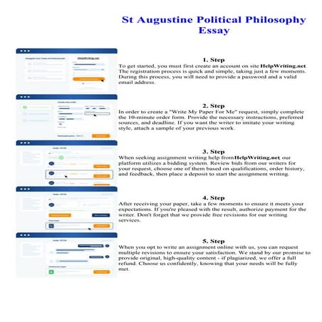 St Augustine Political Philosophy Essay. Online assignment writing service.