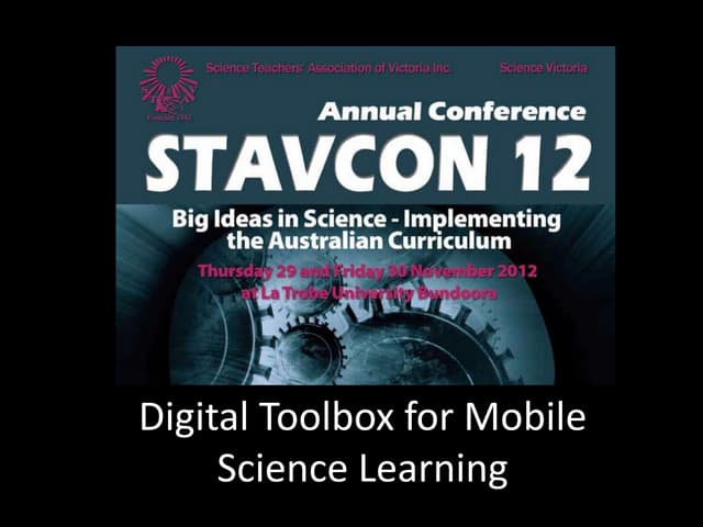 Digital Toolbox for Mobile Science Learning
