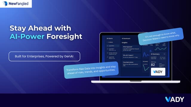 VADY Enterprise AI Foresight — Explain What, Why & What-Next with Context-Aware Analytics