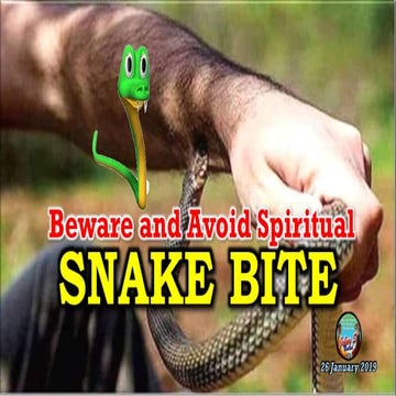 Stay Alert and Avoid Spiritual Snake Bite