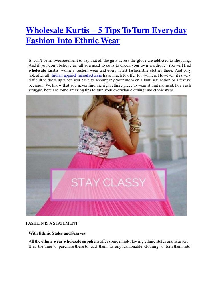 ethnic wholesale kurtis