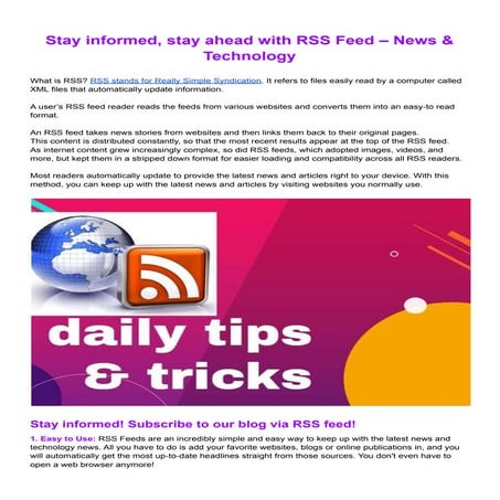 Stay informed, stay ahead with RSS Feed – News & Technology.pdf