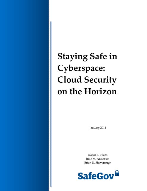 Staying Safe in Cyberspace