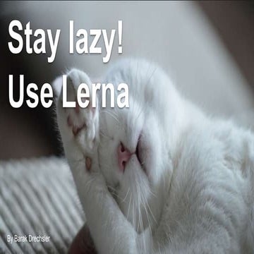 Stay lazy, use lerna