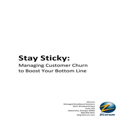 Stay Sticky - How ISPs Reduce Customer Churn