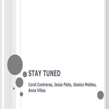 STAY TUNED (estigues connectat) 