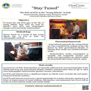 Stay tuned. The Role of ICTs in the...