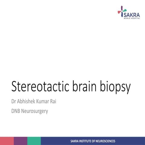 Stereotactic brain biopsy