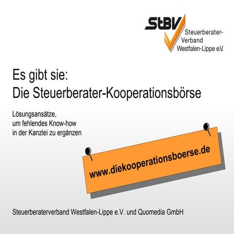 StBV Kooperationsbörse