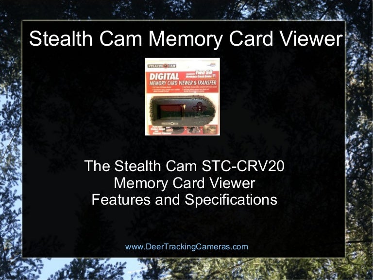 Stealth Cam Memory Card Viewer