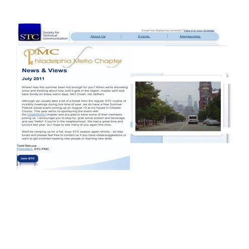 STC PMC Newsletter 2011-07