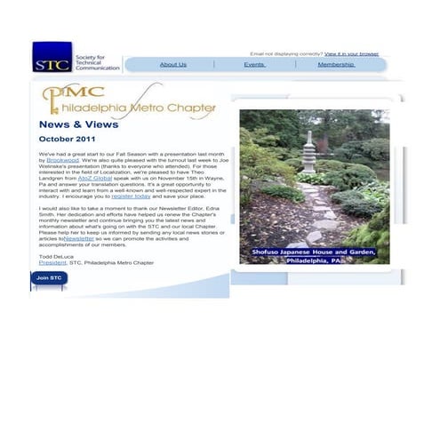STC PMC Newsletter 2011-10