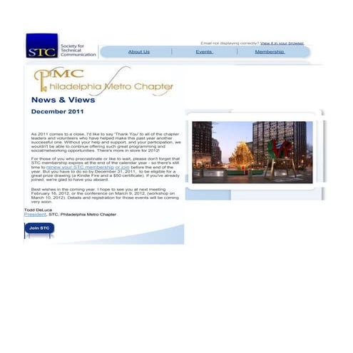STC PMC Newsletter 2011-12