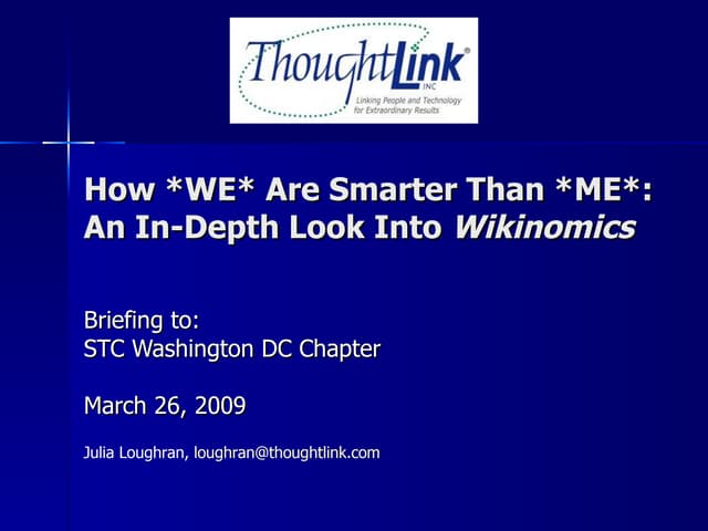 STC Wikinomics