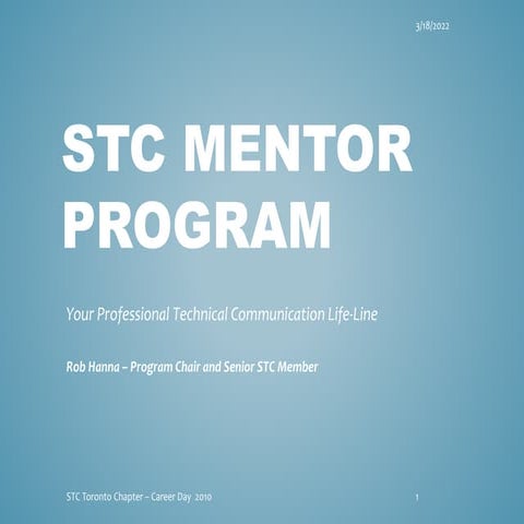 STC Toronto Mentor Program