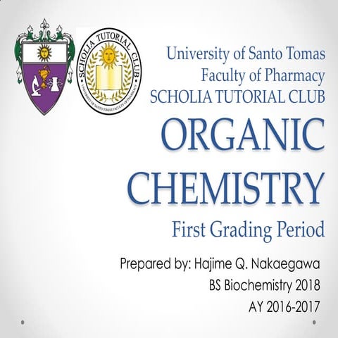 ORGANIC CHEMISTRY INTRODUCTION
