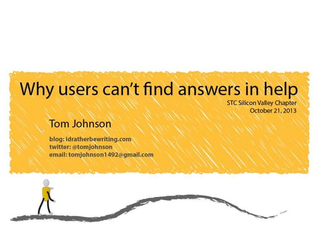 Why users can't find answers in help material