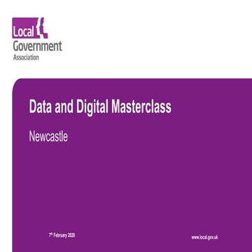 Newcastle data and digital masterclass for councillors slides 7-Feb-20