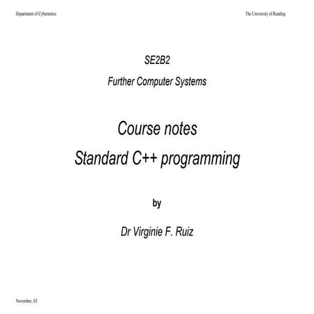 Std c notes_03 | PPT