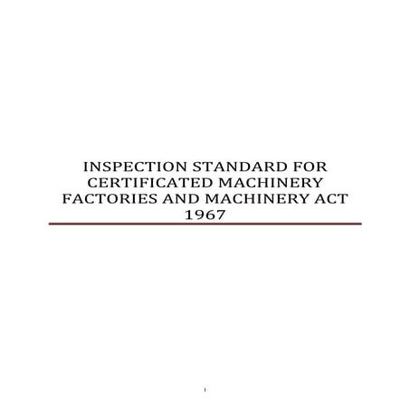 Standard Inspection Method 