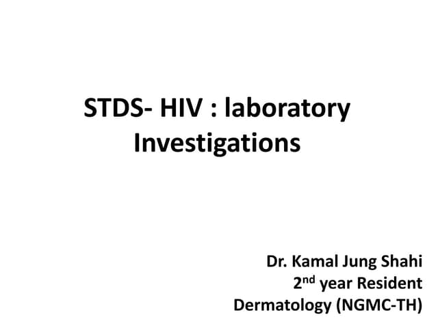 Laboratory diagnosis of HIV | PPT
