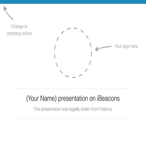 Steal this iBeacon presentation