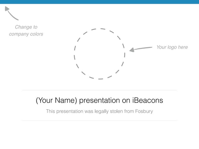 Steal this iBeacon presentation