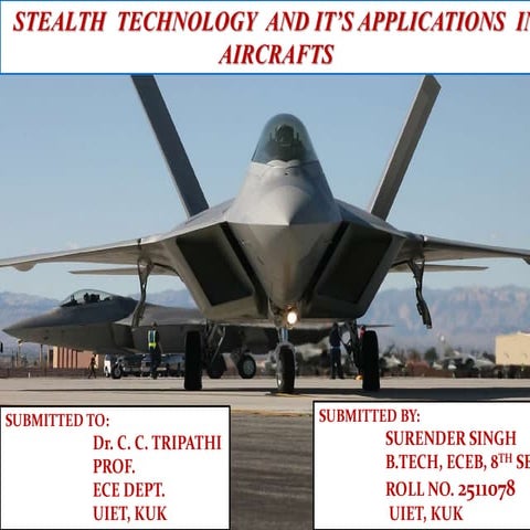 Stealth technology in aircrafts