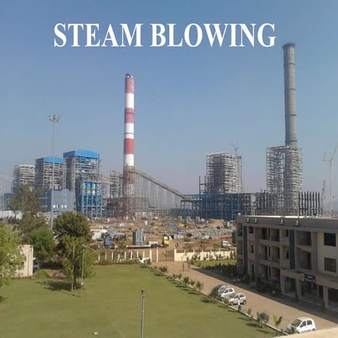Steam blowing stages before turbine rolling