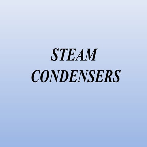Steam Condensers