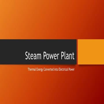 Steam Power Plant 