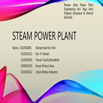 Steam power plant | PPTX