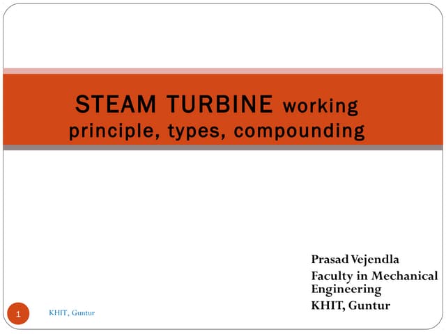 Steamturbines part1