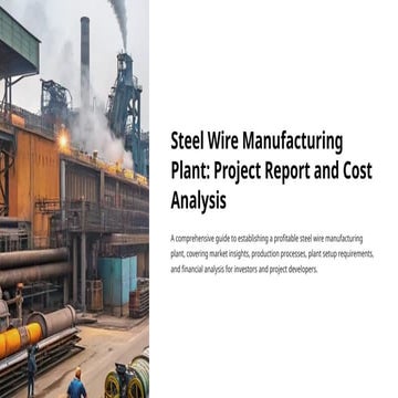 Steel Wire Manufacturing Plant Cost Project Report