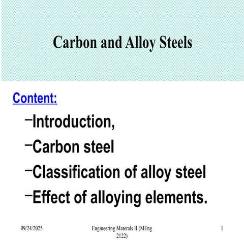 Steel and Effect of alloying elements.pptx