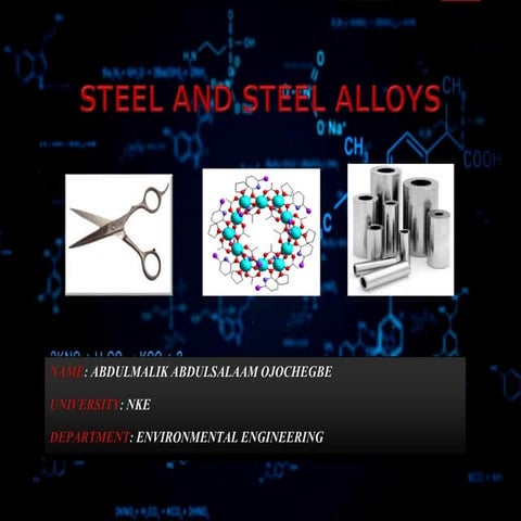 Steel and steel alloys