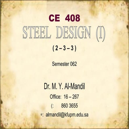 Steel design ce 408