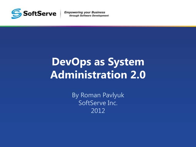 DevOps як System Administration 2.0