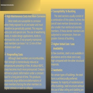 steel in construction designing presentation