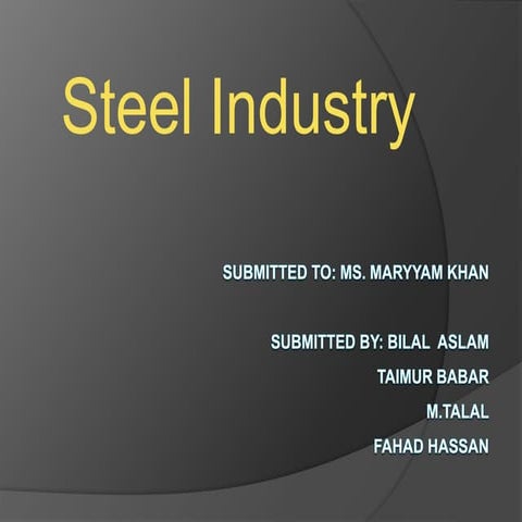 Steel industry Pakistan