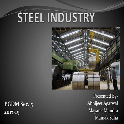 Analysis of Steel Industry