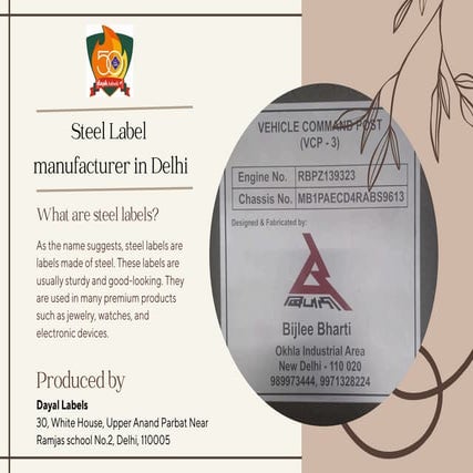 Top Steel Label Manufacturers in Delhi.pdf