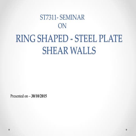 Steel plate shear wall