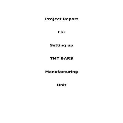Steel project TMT | DOCX