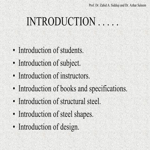Steel strucure lec #  (2)
